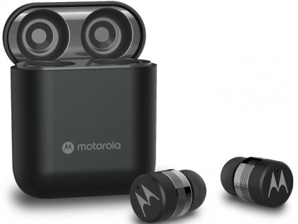 Bezdrátová sluchátka Motorola Vervebuds 120 TWS / výdrž až 15 h / černá