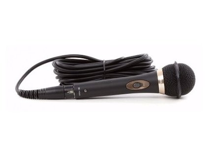 Kabelový mikrofon Philips SBCMD650/00 / délka kabelu 5 m / černá