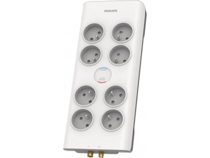 Prodlužovací kabel Philips SPN7081WA/19 / 230 V / koaxiální připojení / 2 m / bílá