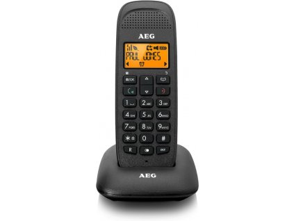 Bezdrátový telefon AEG D81 / úhlopříčka displeje 1,6" (4 cm) / černá