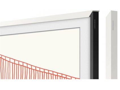 Výměnný rámeček Samsung pro Frame TV s úhlopříčkou 65" (165 cm) / 2021 / rovný design (VG-SCFA65WTBXC) / bílá / POŠKOZENÝ OBAL