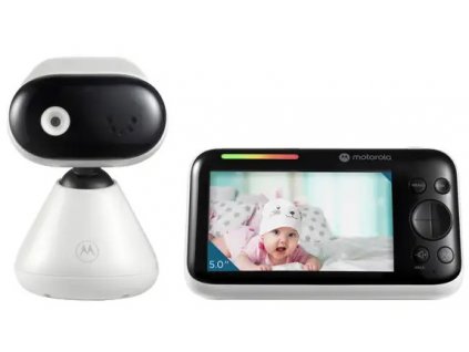 Dětská chůvička Motorola PIP 1500 / 5" / dosah až 300 m / IR noční vidění / bílá / ZÁNOVNÍ