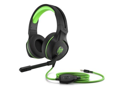 Headset HP Pavilion Gaming 400 4BX31AA#ABB / herní sluchátka / černá / zelená / POŠKOZENÝ OBAL