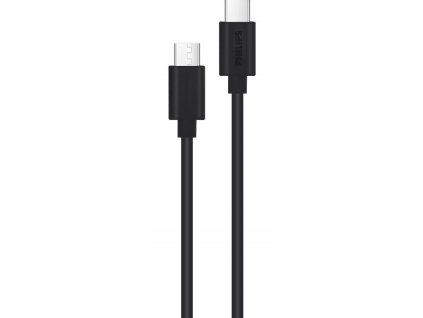 Kabel Philips DLC3104C/00 / USB-C/USB-C / 1,2 m / černá / ROZBALENO