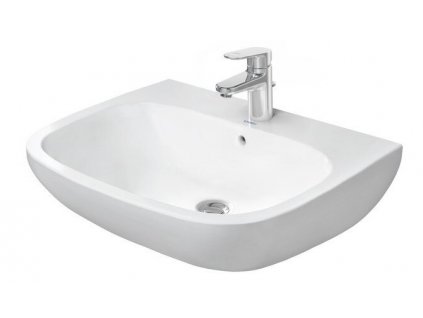 Umyvadlo Duravit D-Code / šířka 65 / rozteč vrtaných otvorů 28 cm / keramika / bílá