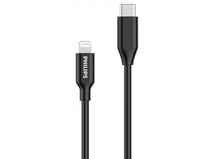 Kabel Philips DLC3106L/03 / USB-C/lightning / 2 m / černá / POŠKOZENÝ OBAL