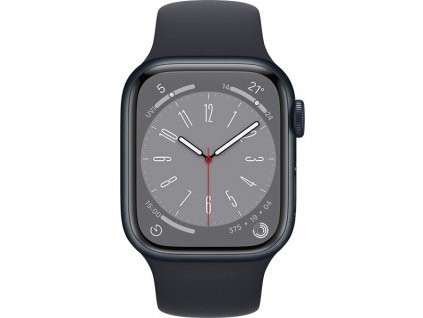 Chytré hodinky Apple Watch Series 8 / 45 mm / 32 GB / GPS / Midnight / ROZBALENO