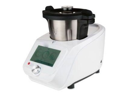 Multifunkční kuchyňský přístroj / 3 automatické programy / integrovaná kuchyňská váha / 7" (17,8 cm) / 37 °C - 130 °C / 3 l / 1200 W / 120 - 5200 ot./min. / nerez / bílá / ZÁNOVNÍ