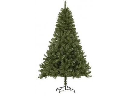 Umělý vánoční stromek / kanadská jedle / 155 cm / včetně kovového stojanu / zelená