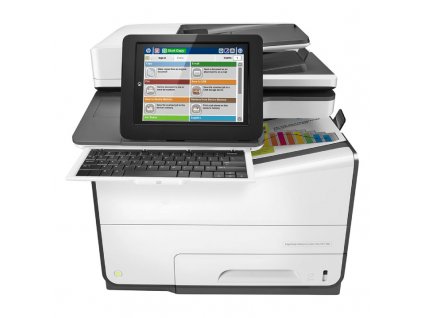 Multifunkční inkoustová tiskárna HP PageWide Enterprise Color 586z Flow / rychlost tisku až 50 str./min. / bílá/šedá / POŠKOZENÝ OBAL