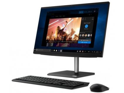 Počítač All In One Lenovo V30a-24IIL (11LA004PCK) / 65 W / 23,8" / 1920 x 1080 px / 256 GB / 8 GB / Intel Core i3-1005G1 (2jádrový – až 3,4 GHz) / černá / ROZBALENO