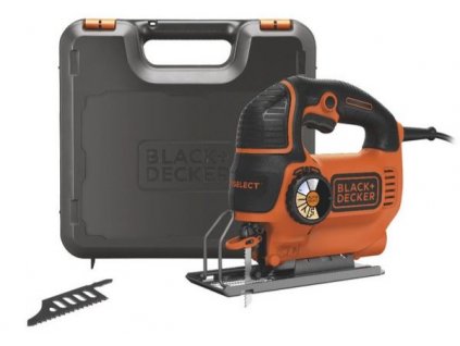 Elektrická přímočará pila Black&Decker KS901SEK s kufrem / 620 W / 3000 1/min. / černá/oranžová / ZÁNOVNÍ