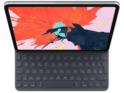 Pouzdro na tablet s klávesnicí Apple Smart Keyboard pro 11" iPad Pro / QWERTZ / DE / tmavá šedá / ROZBALENO