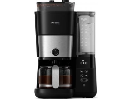 Kávovar na překapávanou kávu Philips All-in-1 Brew HD7888/01 / 1000 W / nerez / černá / ZÁNOVNÍ