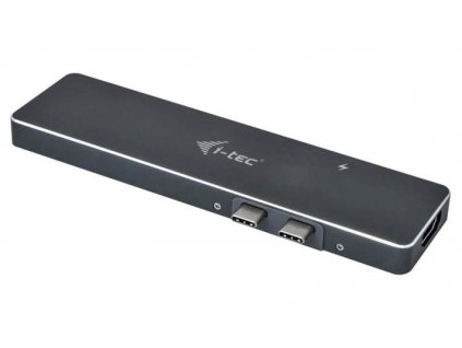 Dokovací stanice i-tec USB-C Metal pro Apple MacBook Pro + Power Delivery / černá / ZÁNOVNÍ