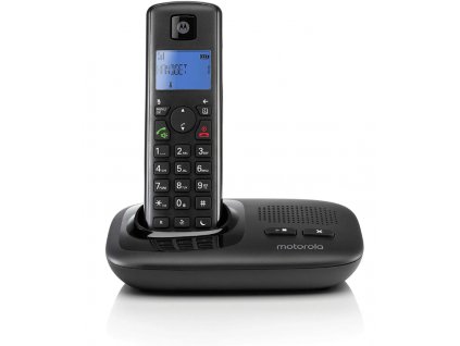 Bezdrátový telefon Motorola T411+ / handsfree / DECT / černá / ZÁNOVNÍ