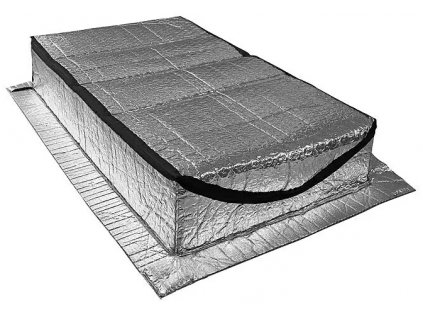 Izolační kryt pro výsuvné půdní schody / 130 x 70 cm / plast/hliník