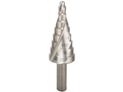Stupňovitý vrták Bosch / ø 4–20 mm / rychlořezná ocel HSS
