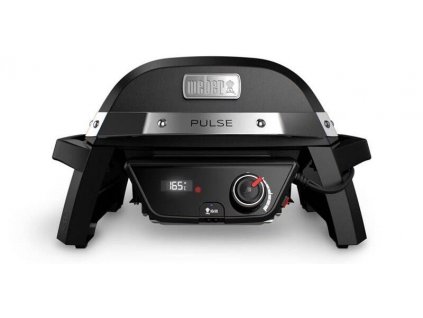 Barbecue elektrický gril Weber PULSE 1000 / 1800 W / poklop / termostat / digitální teploměr / černá