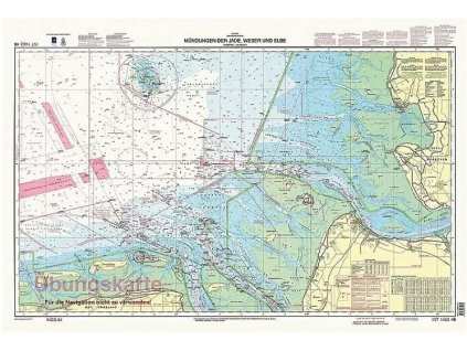 Cvičná námořní mapa D49 / 1:100000 / 117 cm x 78,6 cm / ZÁNOVNÍ
