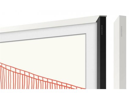Výměnný rámeček Samsung pro Frame TV / VG-SCFA43WTBXC (2021) / s úhlopříčkou 43" (109 cm) / rovný design / bílá