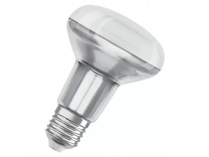 LED žárovka Osram Star GU10 / E27 / úhel paprsku 36° / teplá bílá / < 0,5 s / Ø 8 cm / 10 kWh/1000 h / 9,1 W / 670 lm / bílá/stříbrná