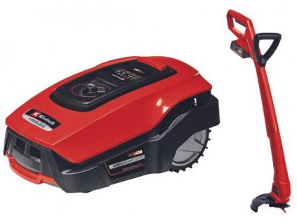 Set robotická sekačka Einhell Freelexo + vyžínač trávy Einhell Power X-Change 18 V / 2,5 Ah / doporučená plocha do 500 m²