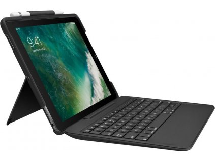 Pouzdro na tablet s klávesnicí Logitech Slim Combo pro Apple iPad Pro 10,5" / francouzská klávesnice / černá / ROZBALENO