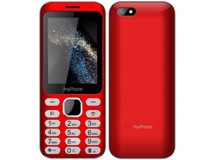 Mobilní telefon myPhone Maestro plus (TELMYMAESTRORE) / 2,8" (7,1 cm) / 320 x 240 px / 2 Mpx / červená / ROZBALENO