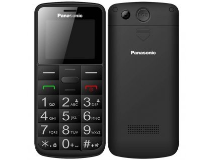 Mobilní telefon Panasonic KX-TU110EXB Dual SIM (KX-TU110EXB) / 1,77" (4,5 cm) / 128 × 160 px / 0,3 Mpx / černá / ROZBALENO