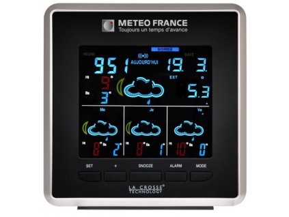 Meteostanice Météo France La Crosse Wd4025it 3AC59 / detekce teploty do +59,9 °C / stříbrná