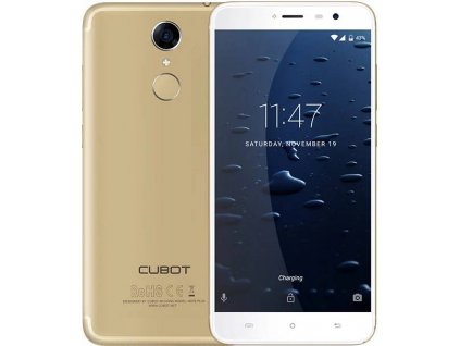 Mobilní telefon Cubot Note Plus / 5,2" / 3GB/32GB / Dual SIM / Bluetooth / Wi-Fi / zlatá / ROZBALENO