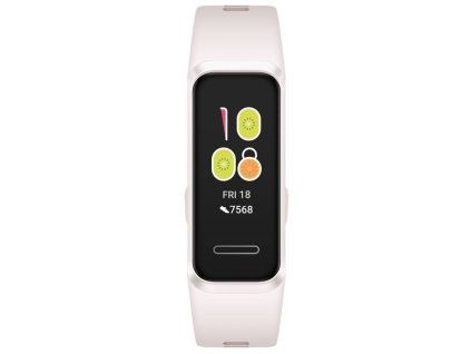 Fitness náramek Huawei Band 4 (55024460) / 91 mAh / Bluetooth 4.2 / 0,96" (2,4 cm) TFT displej / růžová/bílá / ROZBALENO