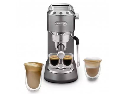 Pákový kávovar Espresso De'Longhi Dedica Arte EC885.GY / 1300 W / 1,1 l / 15 bar / šedá / ZÁNOVNÍ