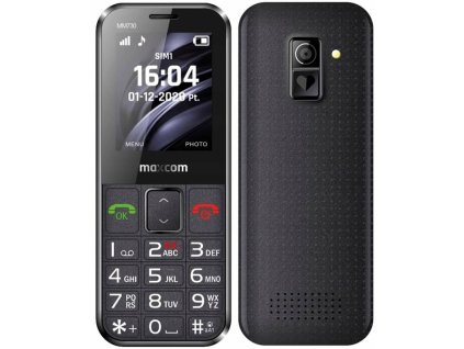 Mobilní telefon MaxCom Comfort MM730 s nabíjecím stojánkem / 2,2" / 800 mAh / černá