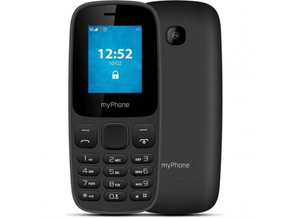 Mobilní telefon myPhone 3330 (TELMY3330BK) / 1,77" (4,5 cm) TFT displej / Dual SIM / 160 × 128 px / černá / ROZBALENO