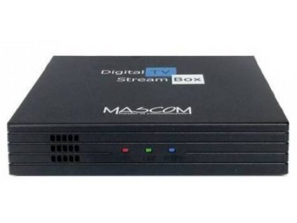 Multimediální centrum Mascom MC A101T/C / DVB-T2 / K HDR / 16 GB / 2 GB / Android TV 10.0 / 4-jádrový / černá / POŠKOZENÝ OBAL