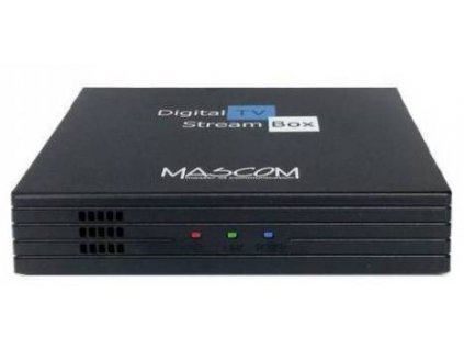 Multimediální centrum Mascom MC A101T/C / DVB-T2 / K HDR / 16 GB/2 GB / Android TV 10.0 / 4-jádrový / černá