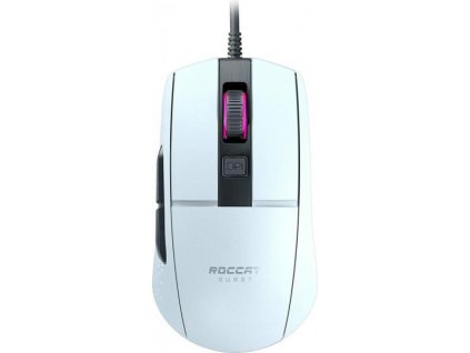 Herní myš Roccat Burst Core (ROC-11-751) / 8500 DPI / 6 tlačítek / USB-A / bílá / ROZBALENO