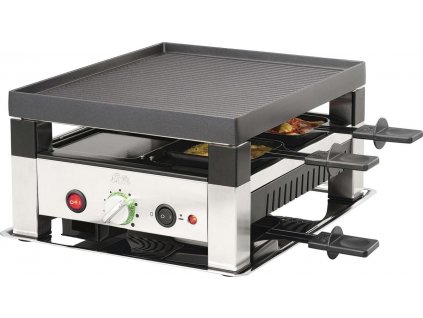 Elektrický stolní raclette gril pro 4 osoby Solis 5 in 1 7910 / 1400 W / černá/nerez / ZÁNOVNÍ