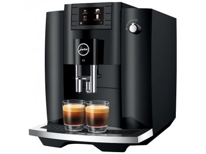 Automatický kávovar Jura E6 / 1450 W / 1,9 l / 15 bar / Piano Black / ROZBALENO