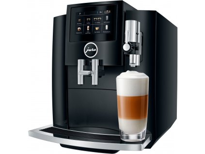 Automatický kávovar Jura S8 / 1450 W / 1,9 l / 15 bar / Piano Black / ROZBALENO