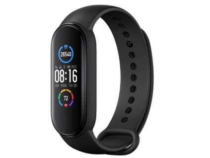 Fitness náramek Xiaomi Mi Band 5 / 1,1" / 126 x 294 px / Bluetooth 5.0 / černá / ROZBALENO