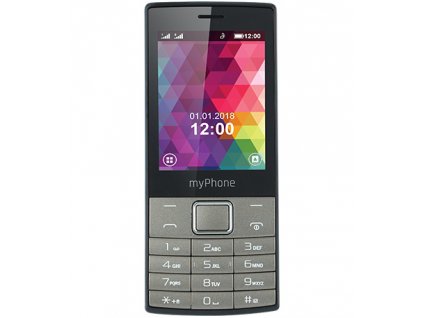 Mobilní telefon myPhone 7300 Dual SIM / 2,8" (7,1 cm) / TFT displej / 320 × 240 px / černá/stříbrná / ROZBALENO