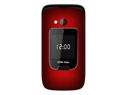 Mobilní telefon CPA Halo 15 Senior + nabíjecí stojánek / 2,4" / Bluetooth / červená / ROZBALENO