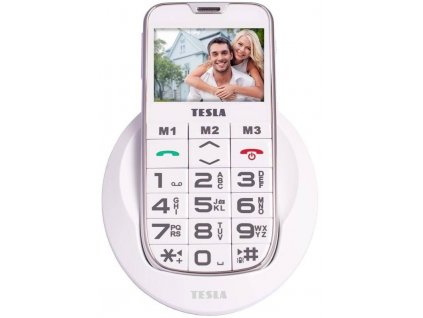 Mobilní telefon TESLA SimplePhone A50 / Dual SIM / 2,4" / bílá / ZÁNOVNÍ