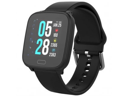 Fitness náramek Carneo SlimFit+ / 160 mAh / 1,3" (3,3 cm) LCD displej / 240 × 240 px / Bluetooth 4.0 / černá / ROZBALENO