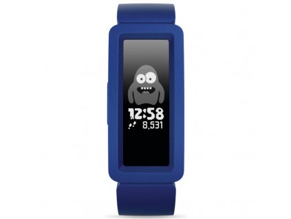 Fitness náramek pro děti Fitbit Ace 2 (FB414BKBU) / 1,3" / Bluetooth / dotykový / modrá / žlutá / ROZBALENO