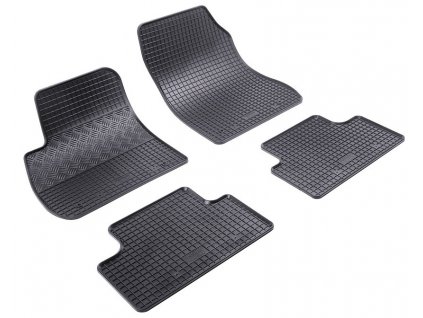 Set gumových autokoberců Rigum pro Opel Zafira (2011-2019) / 4 ks / černá