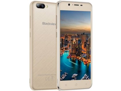 Mobilní telefon iGET BLACKVIEW GA7 (84000417) / 5" / 8GB / 1 GB / zlatá / ZÁNOVNÍ